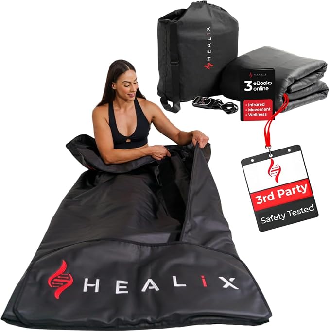 Healix Infrared Sauna Blanket Zero EMF | Portable Home Sauna Blanket by Unknown