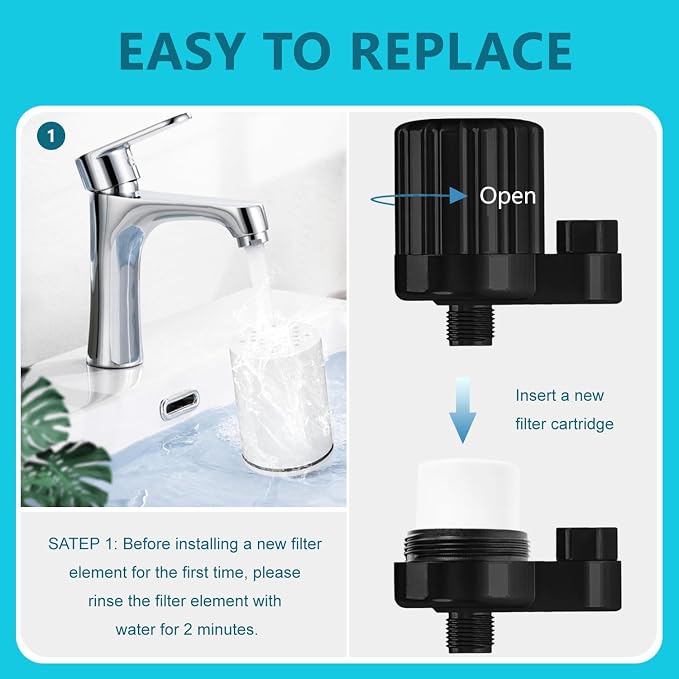 AWO 2 PACK Replacement Shower Filter Cartridge Compatible - Image 5
