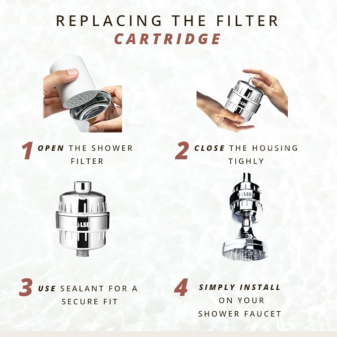 COLSEN Shower head Filter – Universal Bath Water softener - Image 4