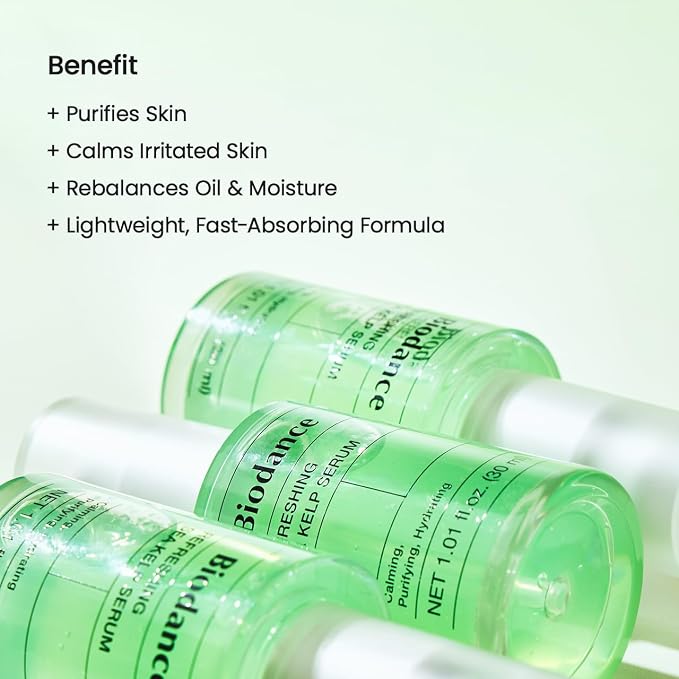 BIODANCE Refreshing Sea Kelp Serum, Oil & Sebum Control, Calming Serum - Image 4