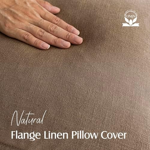 Foindtower Decorative Linen Lumbar Throw Pillow Covers 12x20 Cocoa Brown - Image 2
