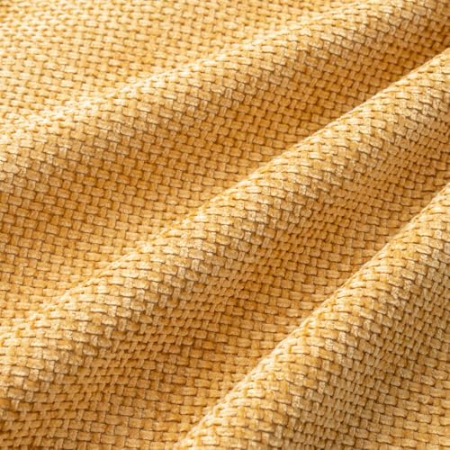 MIULEE Soft Decorative Chenille Pillow Covers Gold 18x18 Pack of 4 - Image 3
