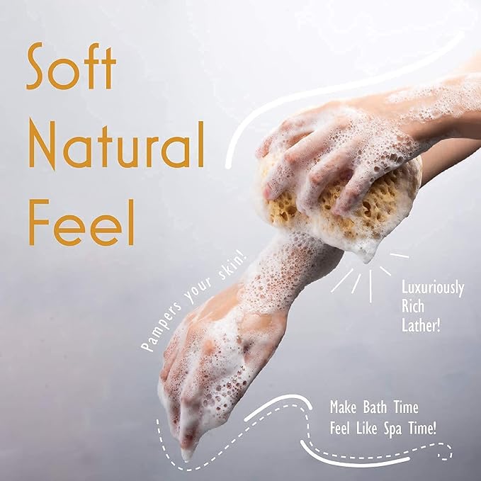 myHomeBody Bath Sponge, Foam Loofah, Body Scrubber - Image 5