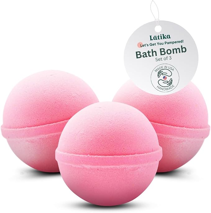 Latika Pink Classic Bath Bomb Princess by LatikaBeauty