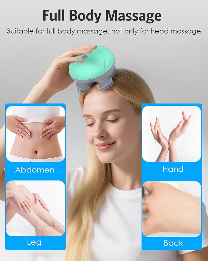 Upgraded Handheld Pet Massager, Electric Scalp Massager, Head and Back Scratcher - Image 7