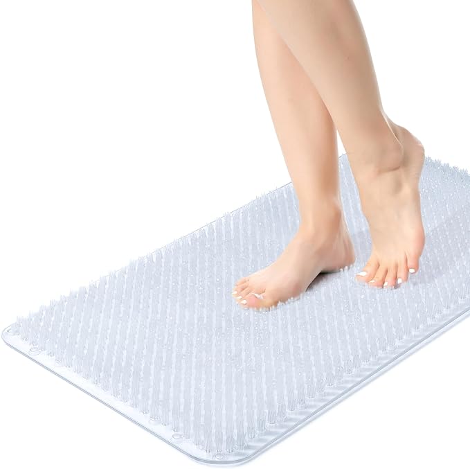 Yolife Shower Foot Scrubber Mat, Anti-Slip Bath Mat by yolife