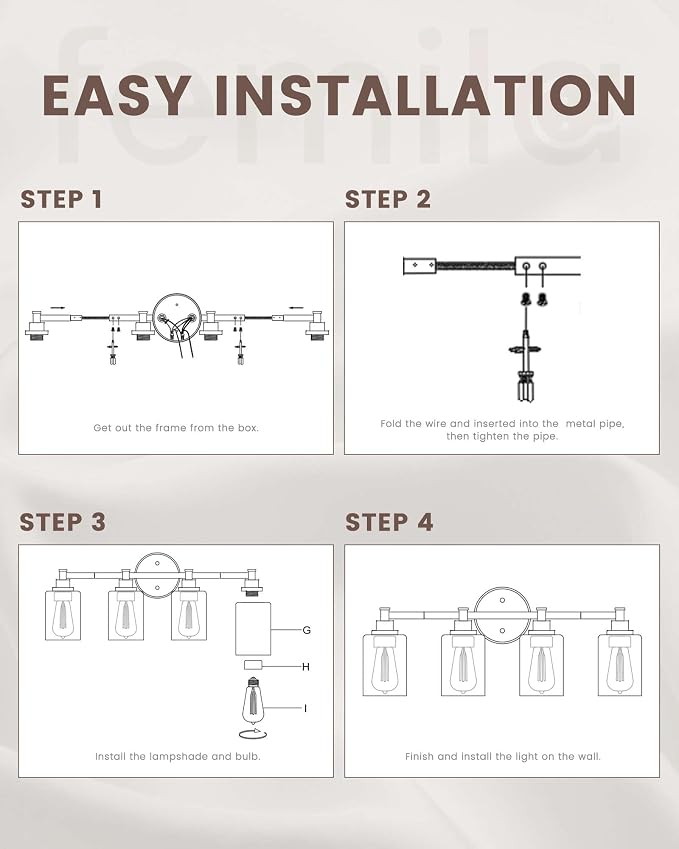 FEMILA 32" Bathroom Light Fixtures, Oil Rubbed Bronze Vanity Light, 5 Light - Image 5