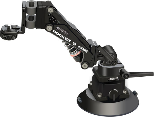 Came-TV Camera Suction Mount Suction, Multifunctional Shock Absorber Arm Video Stabilizer for Pocket 2, Pocket 3, OSMO, Cup Camera Mount, 1/4" Mounting Holes Car Mount & for 360 Action Camera