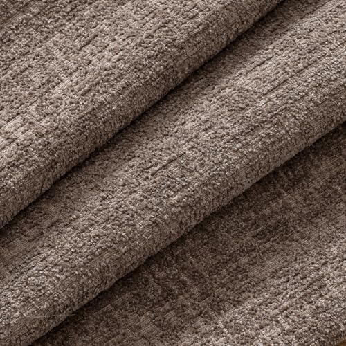 MIULEE Fall Couch Pillow Covers Textured Chenille 24x24 Taupe - Image 2