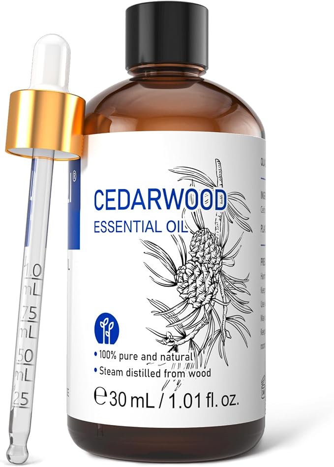 HIQILI 1 Fl Oz Cedarwood Essential Oil, Pure Natural Cedarwood Oil by HIQILI