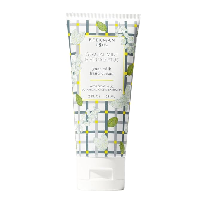 Beekman 1802 Goat Milk Hand Cream – Glacial Mint & Eucalyptus – Scented – 2 oz by Beekman1802