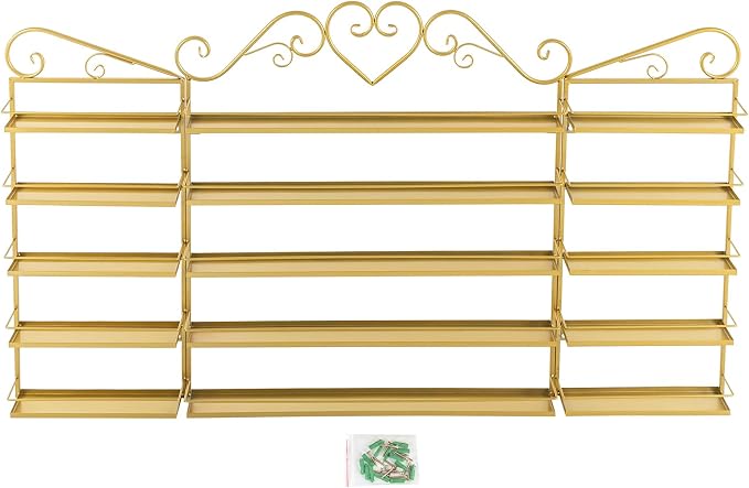 Nail Polish Organizer Wall Mounted, Metal Nail Polish Storage Holder - Image 4