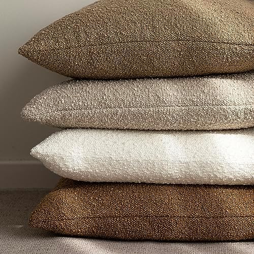 Foindtower Decorative Textured Boucle Throw Pillow Covers 22x22 Inch - Image 6