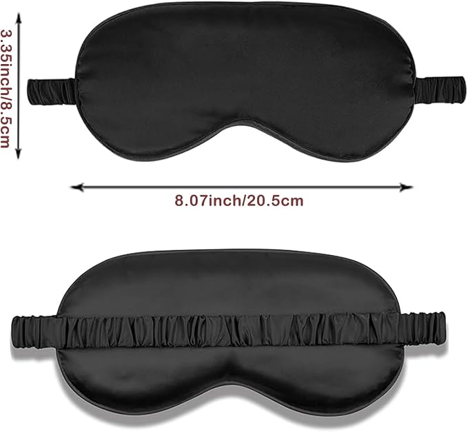 Sleep Masks 5PACK Silk Eyes Cover Satin Eye Mask Silky Blackout Soft Blindfold - Image 2