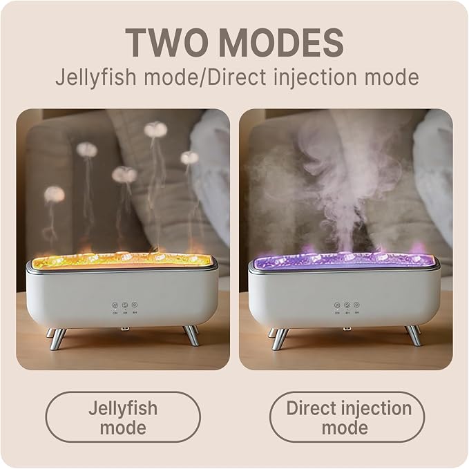 Jellyfish Diffuser Humidifier, Essential Aromatherapy 300ML Ultrasonic Diffuser - Image 2