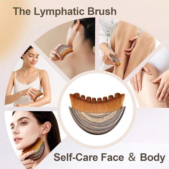 Lymphatic Face Brush, Manual Facial Cleansing Brush - Image 2