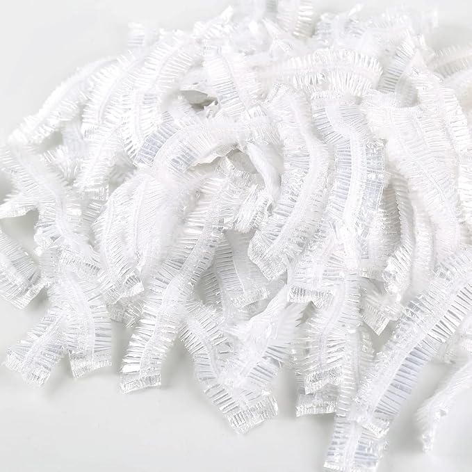 Shower Cap 100 Pcs Disposable Plastic Bath Cap - Image 7