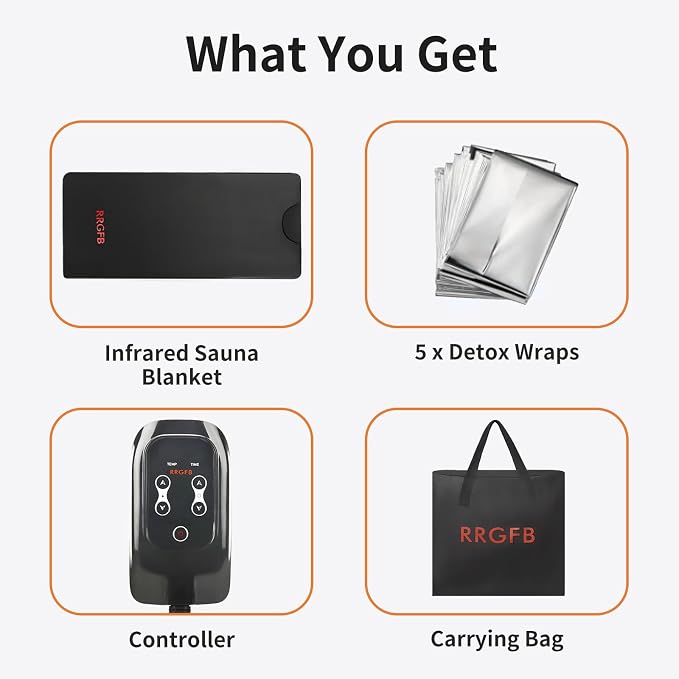 Infrared Sauna Blanket for Home, Low EMF Carbon Crystal Heating, Portable Dry - Image 8