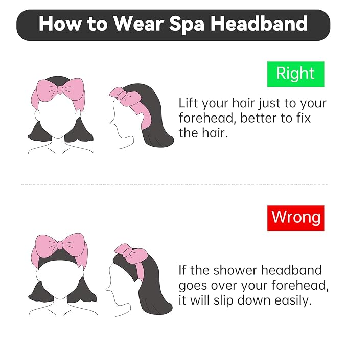 Ondder Black Spa Headband for Women and Girls - Image 6