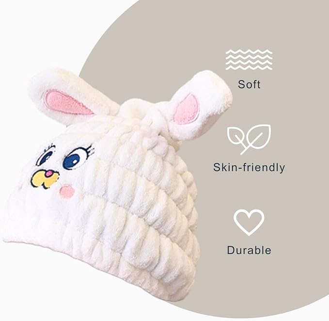 Microfiber Hair Towel Wrap for Kids, Absorbent Quick Girls Boys Hair Drying - Image 4