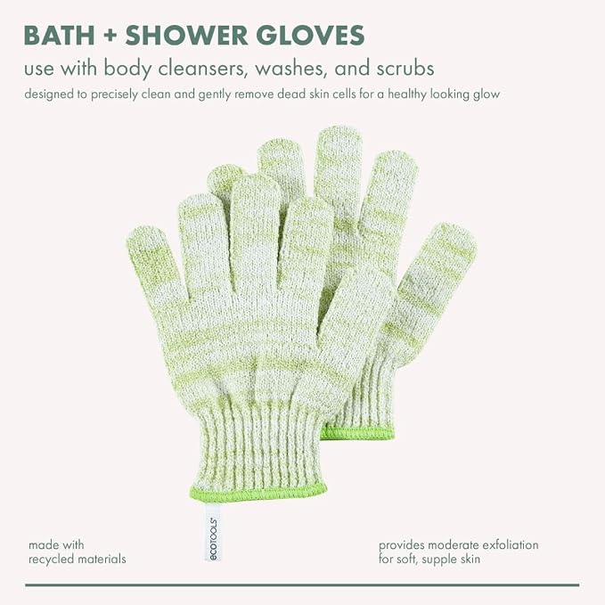 EcoTools Bath + Shower Gloves 6 Pack, Exfoliating Gloves Remove Dead Skin & - Image 3