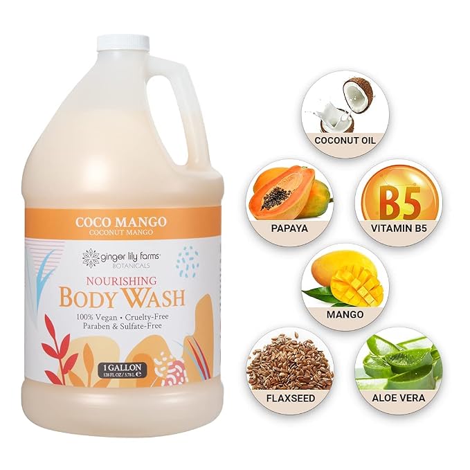 Ginger Lily Farms Botanicals Nourishing Body Wash, 100% Vegan & Cruelty-Free - Image 6