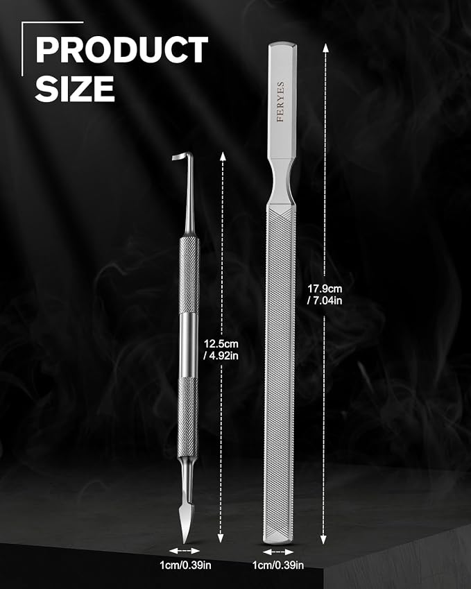 FERYES Long Toe Nail Files for Thick Nails - Image 9
