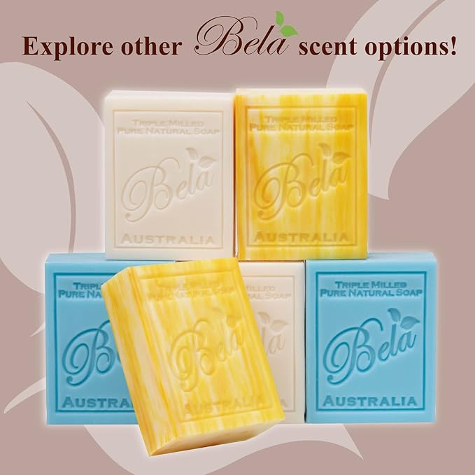 BELA Honeysuckle Soap 3.3 OZ Pack of 12, Long lasting French Triple Milled Bar - Image 6