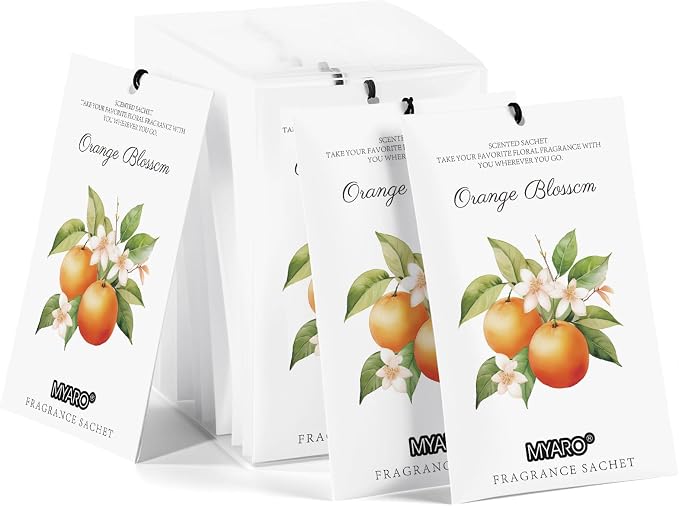MYARO 12 Packs Orange Scented Sachets by MYARO