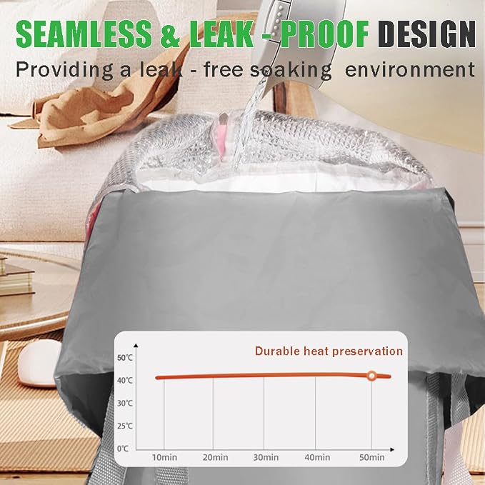Ouliget Collapsible Bucket for Soaking Feet, Portable Travel Foot Bath Tub - Image 3