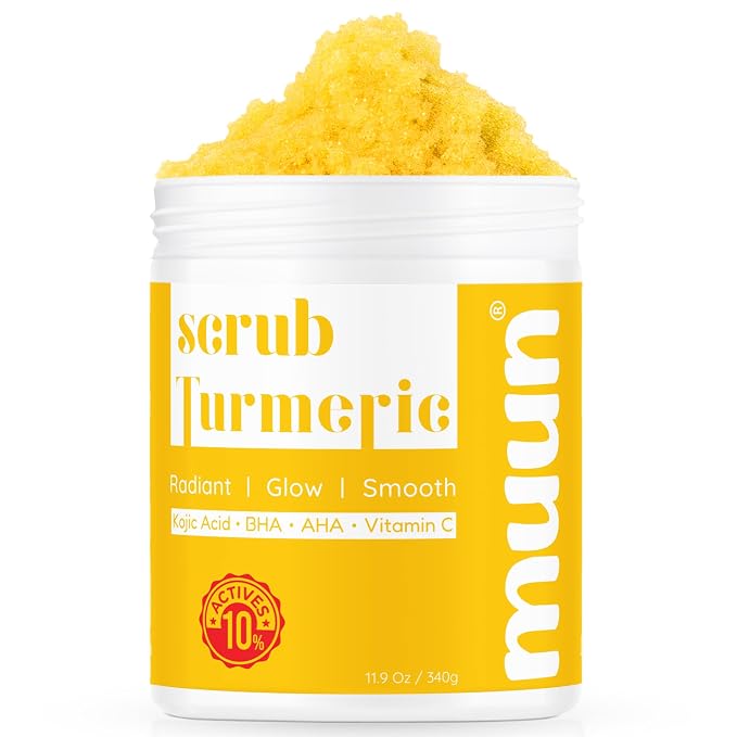 Muun Turmeric Scrub with Kojic Acid AHA/BHA Face &Body - Image 7