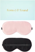 Formé & Found Silk Sleep Mask for Men & Women, 100% 6A Mulberry Silk, 16 Momme by HappyWinterHolidays
