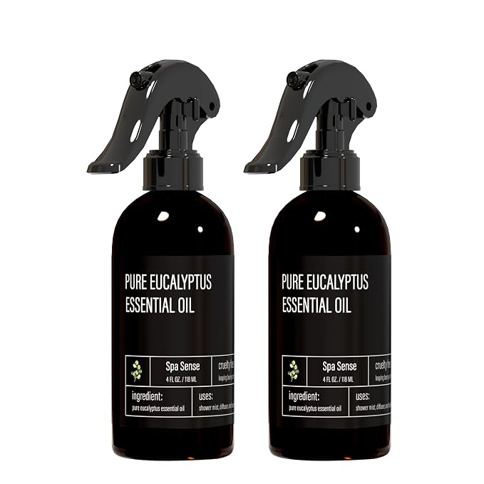 Spa Sense Pure Eucalyptus Oil Shower Mist and Steam Room Spray by Spa+Sense