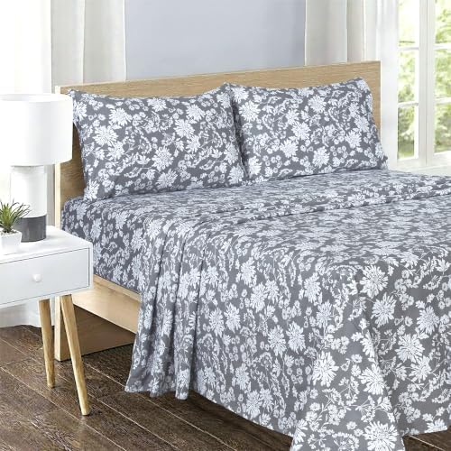 Feather & Stitch 100% Cotton Sateen 500 TC Twin Size Bed Sheet Set - Image 2