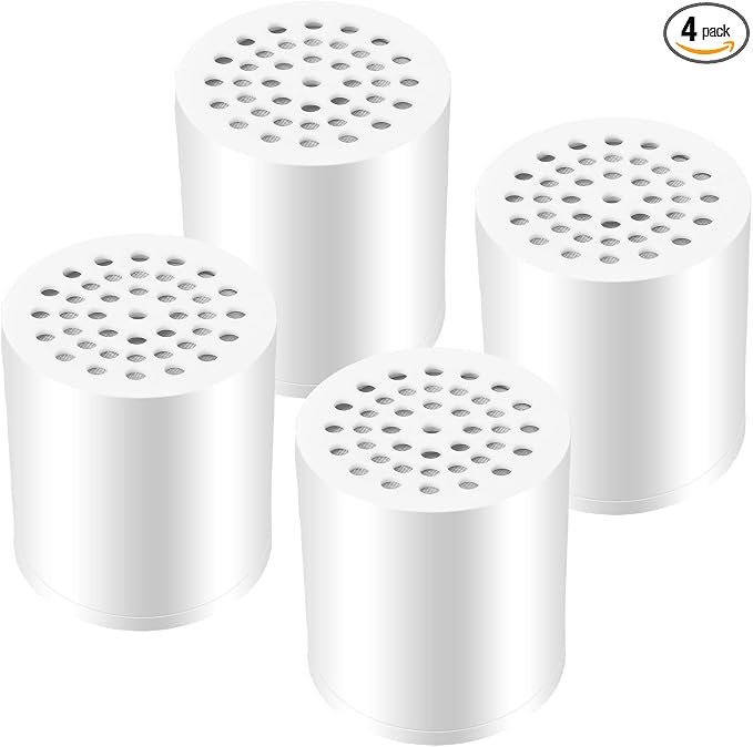Laicky 4 Pack 20 Stage Shower Filter Universal Replacement Cartridge Hard Water by Laicky