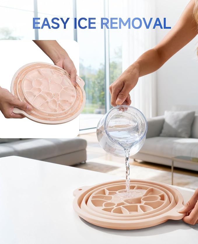 Face Bowl for Ice with Built-in Ice Tray – Collapsible Silicone Facial Ice Bath - Image 7