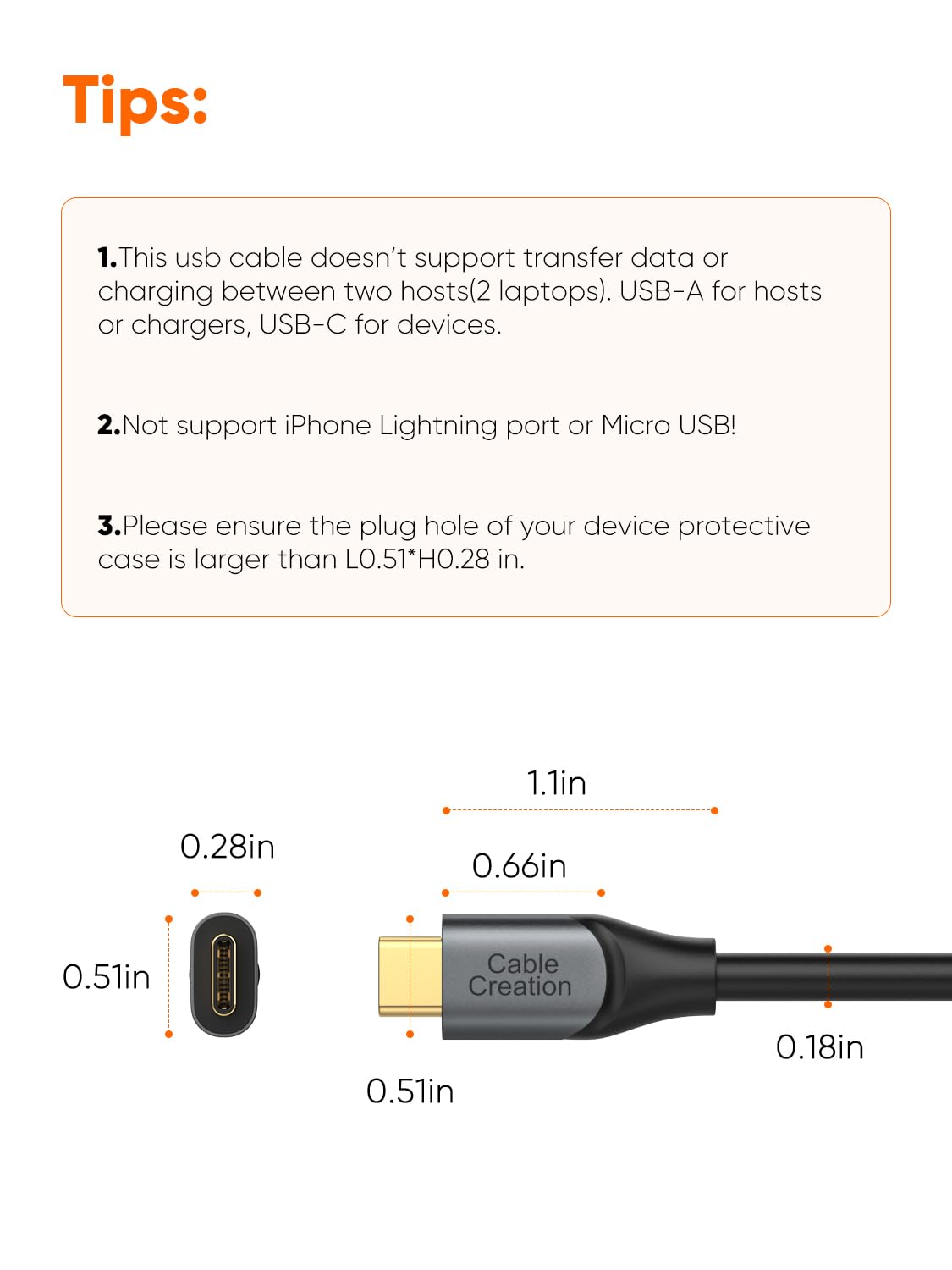 CableCreation USB C to USB A Cable 1FT 2Pack, USB-C to USB 3.1 USB 3.2 Gen2 10Gbps USB-A to C Data Cable, Android Auto Cord 3A for Type C External SSD MacBook Pro iPad S21, iPhone 15/16 Pro Max