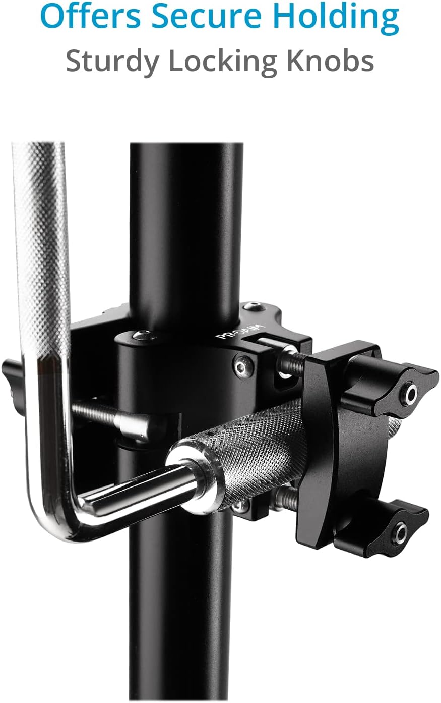 PROAIM Multi-Stand Holder Clamp Set for Camera Production Cart – Holds Lights & C-Stands, Compatible with Victor/Atlas Cart, Payload up to 68 kg /150 lb (VCTR-LC)