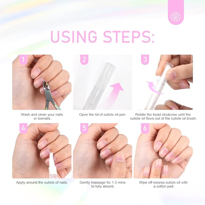 SAVILAND Natural Cuticle Oil Pen: 12PCS Revitalizing Cuticle Oil - Image 8