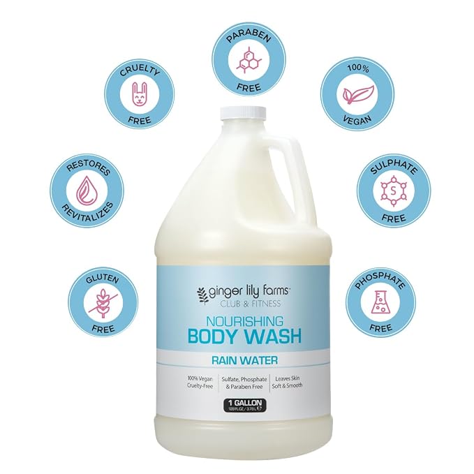 Ginger Lily Farms Club & Fitness Nourishing Body Wash, 100% Vegan & Cruelty-Free - Image 4
