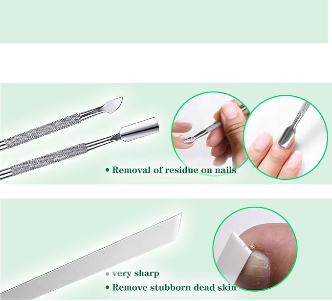 Ingrown Toenail Pedicure Tool Kit, Nail File and Nail Lifter Pusher - Image 4