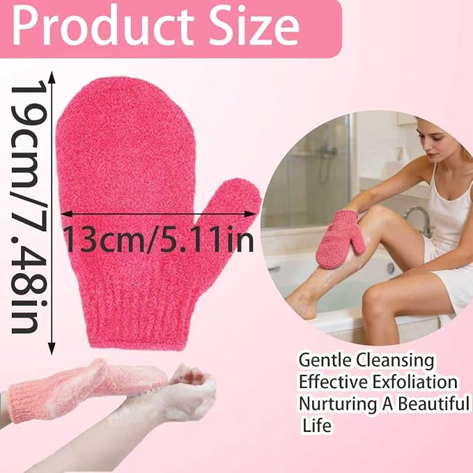 8Pcs Exfoliating Gloves -Shower Gloves - Image 6