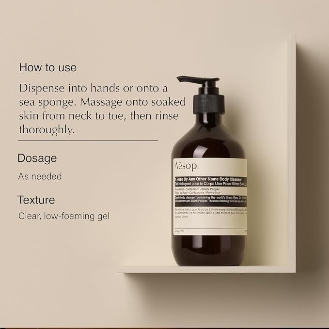 Aesop A Rose By Any Other Name Body Cleanser Refill | Gentle Shower Gel - Image 7