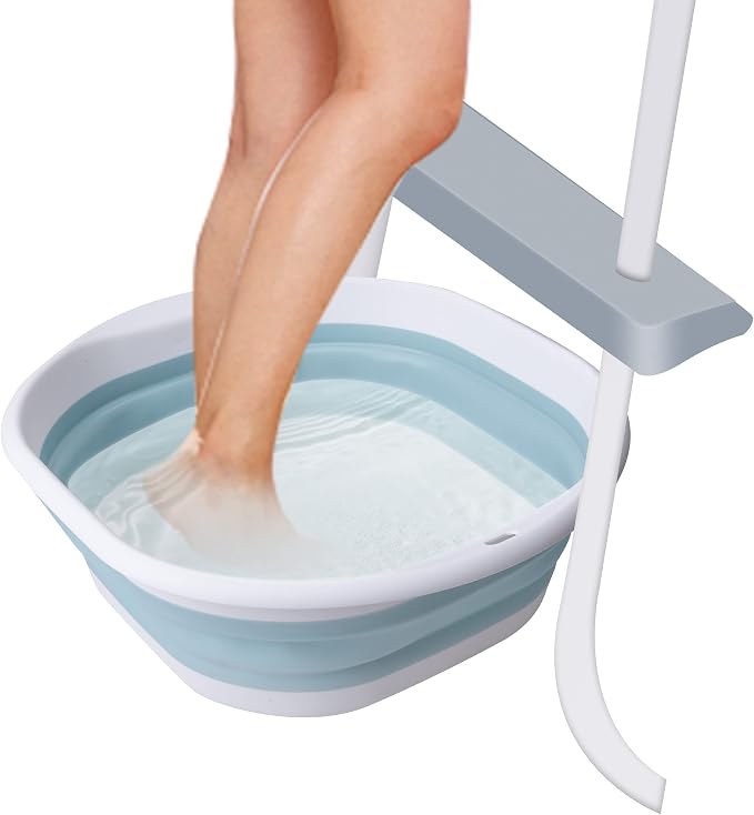 Tlswshsy Portable Pool Foot Bath, Collapsible Pool Foot Wash Basin Tub by Tlswshsy