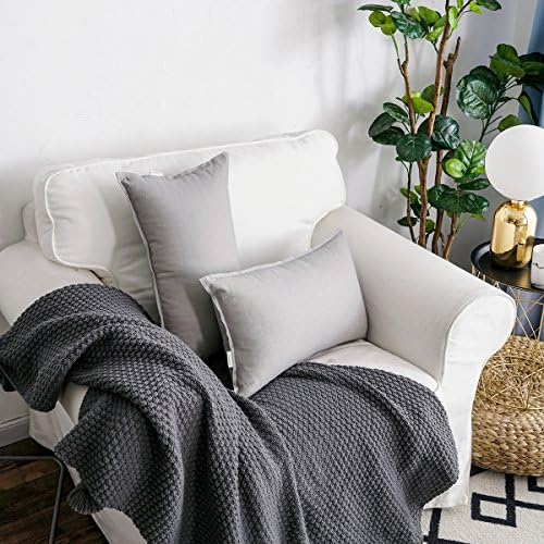 Jeanerlor Cotton Linen Square Decorative Throw Pillow Case Cushion Cover - Image 2