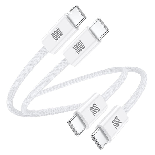 USB C to USB C Charging Cable, 2-Pack 3FT USBC to USBC Cable, 100W Nylon Braided C to C Charger Cable Fast Charging for iPhone 17 16 15 Pro Max Plus,MacBook Pro,i Pad Pro,Samsung S25/S24 Ultra,Pixel