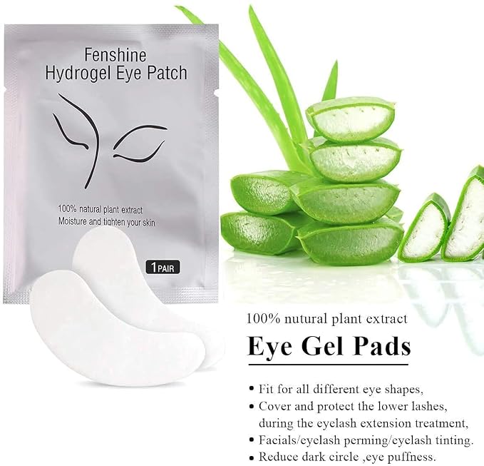 fenshine 200 Pairs Eyelash Extension Eye Pads Lint Free Hydrogel Eye Patches - Image 2