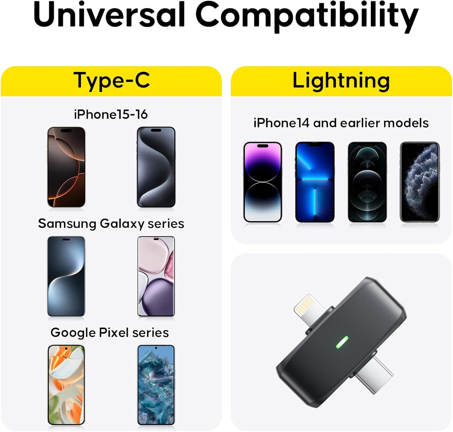 Wireless Lavalier Microphone for iPhone Android, 2in1 Magnetic & Clamp Lapel, Banxye Ultra-light 1 Click Noise Cancelling Studio Sound, Lapel Mic for Video Recording, Streaming, Youtube, Tiktok, Beige