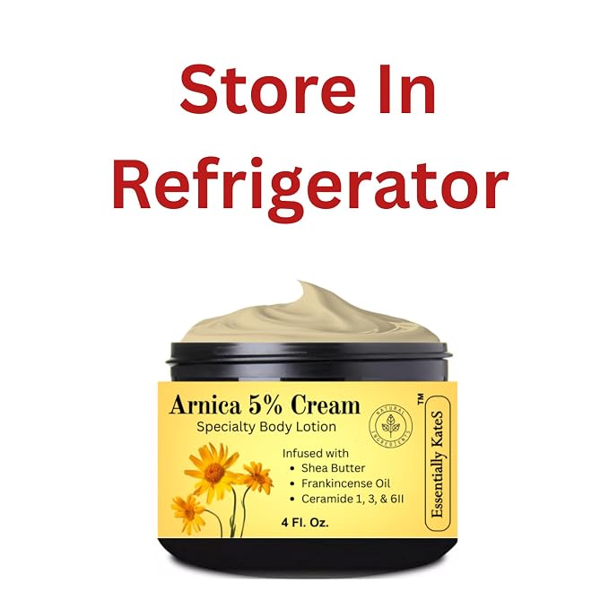 Essentially KateS Arnica 5% Cream Lotion 4 Fl Oz – Frankincense Oil, Shea Butter - Image 5