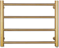 XBVV Gold Heated Towel Rack for Bathroom, Wall Mounted Bath Towel Warmer by XBVV